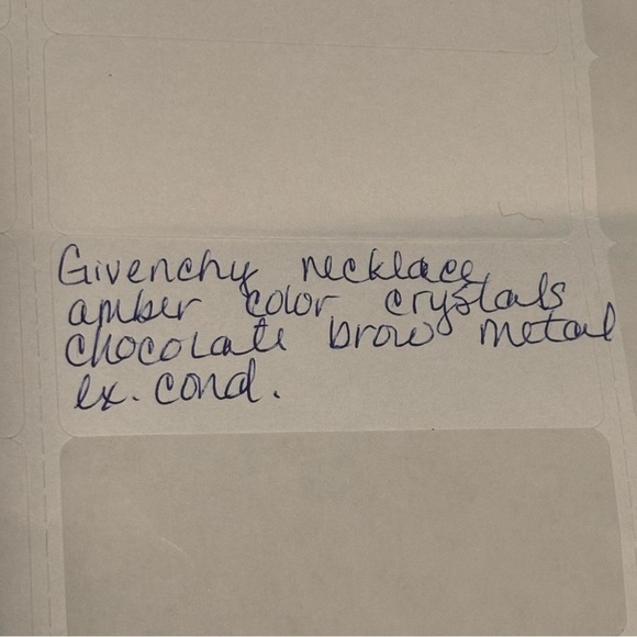 Givenchy chocolate color metal with big beautiful crystal rhinestones - Picture 10 of 10